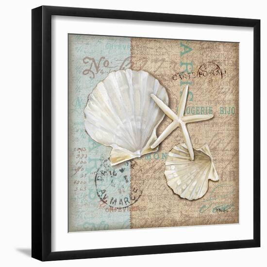 Linen Shells I-Paul Brent-Framed Art Print