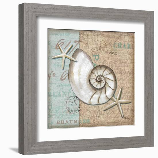 Linen Shells III-Paul Brent-Framed Art Print