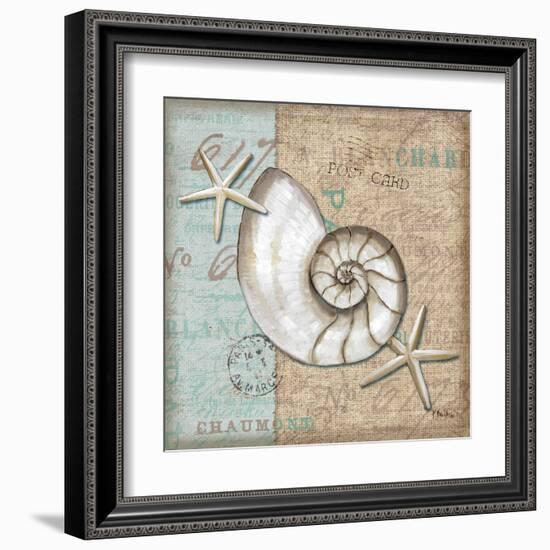 Linen Shells III-Paul Brent-Framed Art Print