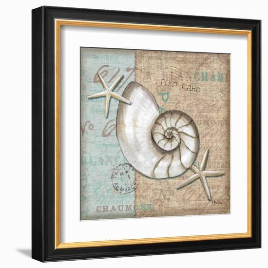 Linen Shells III-Paul Brent-Framed Art Print
