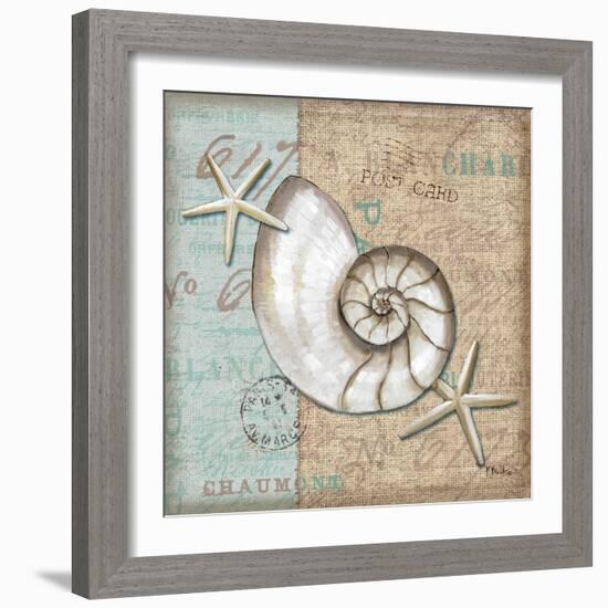 Linen Shells III-Paul Brent-Framed Art Print