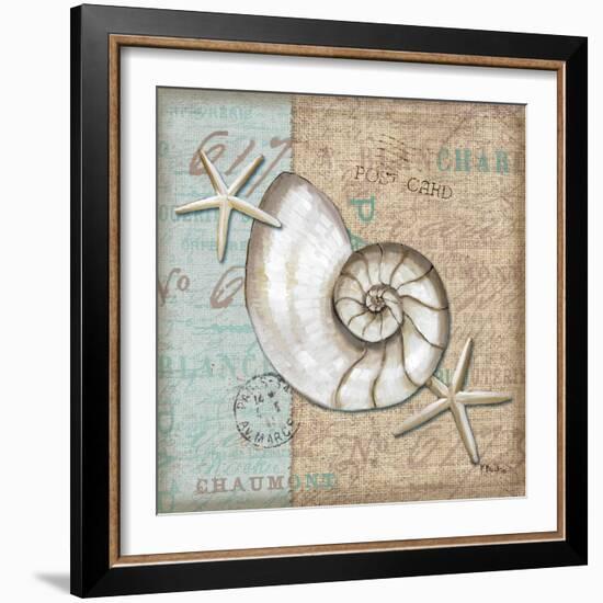 Linen Shells III-Paul Brent-Framed Art Print