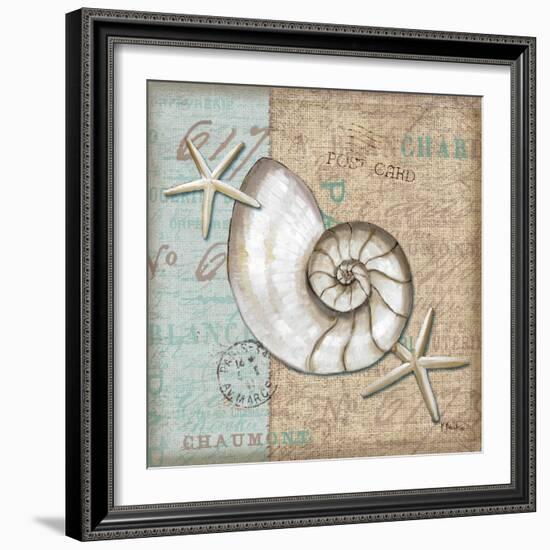 Linen Shells III-Paul Brent-Framed Art Print