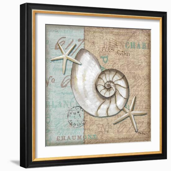 Linen Shells III-Paul Brent-Framed Art Print