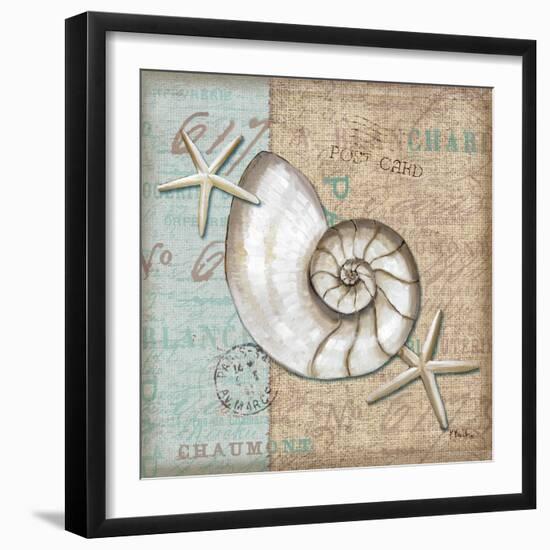 Linen Shells III-Paul Brent-Framed Premium Giclee Print