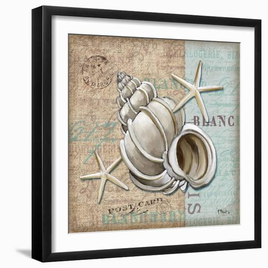 Linen Shells IV-Paul Brent-Framed Art Print