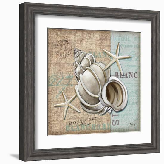 Linen Shells IV-Paul Brent-Framed Art Print