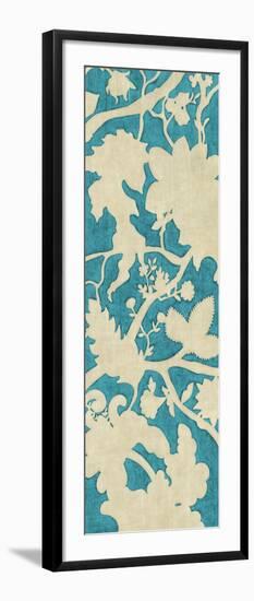 Linen Silhouette on Teal I-Chariklia Zarris-Framed Art Print