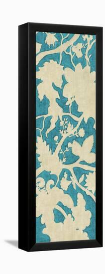 Linen Silhouette on Teal I-Chariklia Zarris-Framed Stretched Canvas