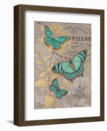 Linen Trio Gold-Chad Barrett-Framed Art Print