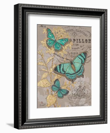 Linen Trio Gold-Chad Barrett-Framed Art Print