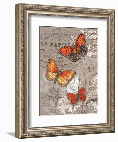 Linen Trio Ivory-Chad Barrett-Framed Art Print