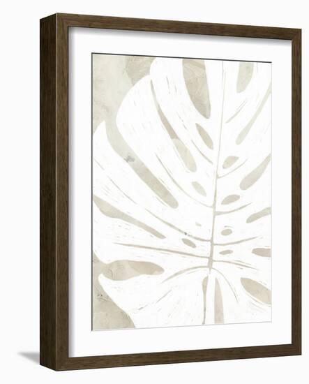 Linen Tropical Silhouette I-June Vess-Framed Art Print