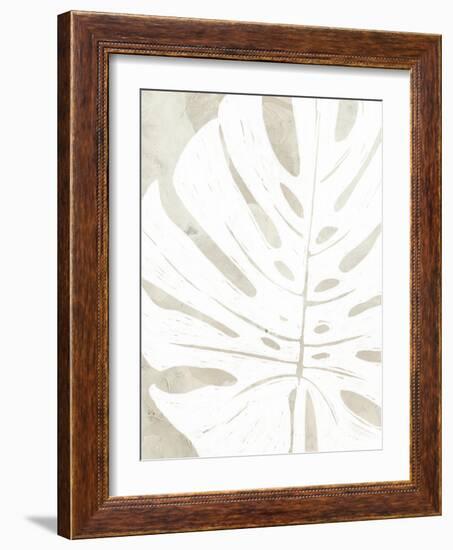 Linen Tropical Silhouette I-June Vess-Framed Art Print
