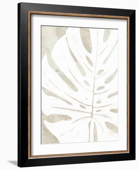 Linen Tropical Silhouette I-June Vess-Framed Art Print