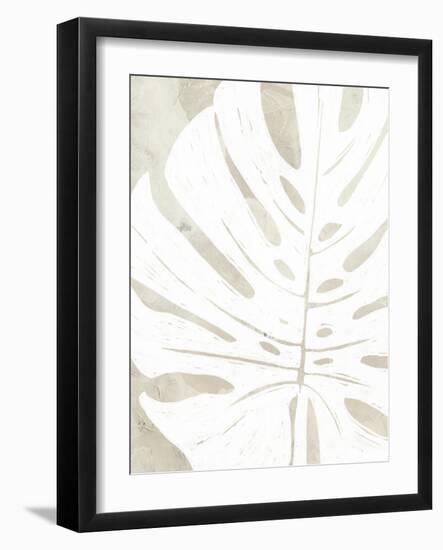 Linen Tropical Silhouette I-June Vess-Framed Art Print