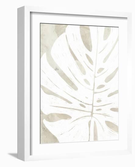 Linen Tropical Silhouette I-June Vess-Framed Art Print