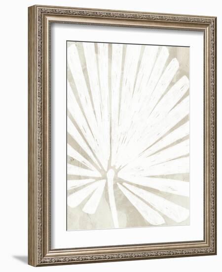 Linen Tropical Silhouette IV-June Vess-Framed Art Print