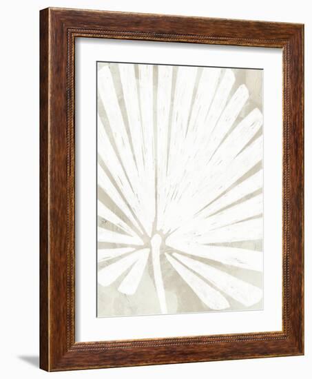 Linen Tropical Silhouette IV-June Vess-Framed Art Print