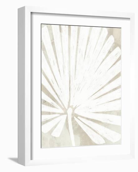 Linen Tropical Silhouette IV-June Vess-Framed Art Print