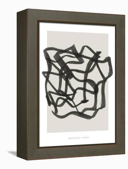 Lines 1-Design Fabrikken-Framed Stretched Canvas