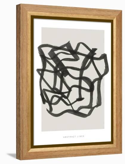 Lines 1-Design Fabrikken-Framed Stretched Canvas