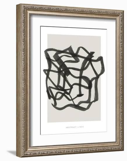 Lines 1-Design Fabrikken-Framed Art Print