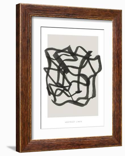 Lines 1-Design Fabrikken-Framed Art Print