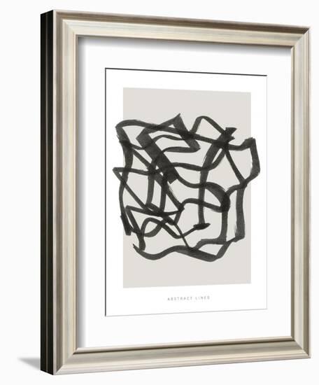 Lines 1-Design Fabrikken-Framed Art Print