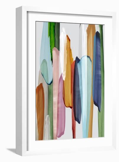 Lines of Abstract-Emma Peal-Framed Art Print