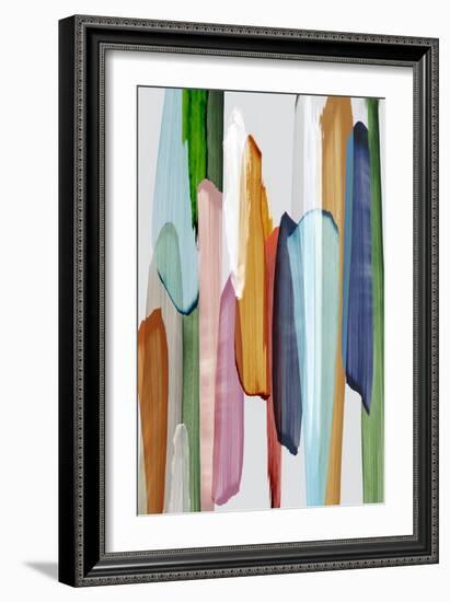 Lines of Abstract-Emma Peal-Framed Art Print