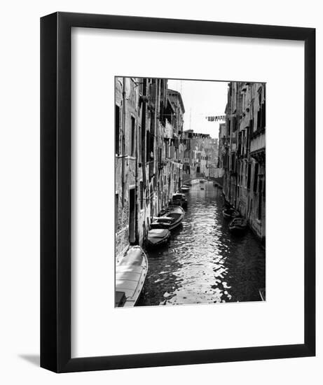 Lines of Laundry Hang Between Residential Buildings-null-Framed Photographic Print