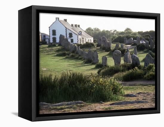 Lines of Menec, Carnac, Brittany, France-Adam Woolfitt-Framed Premier Image Canvas