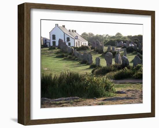 Lines of Menec, Carnac, Brittany, France-Adam Woolfitt-Framed Photographic Print