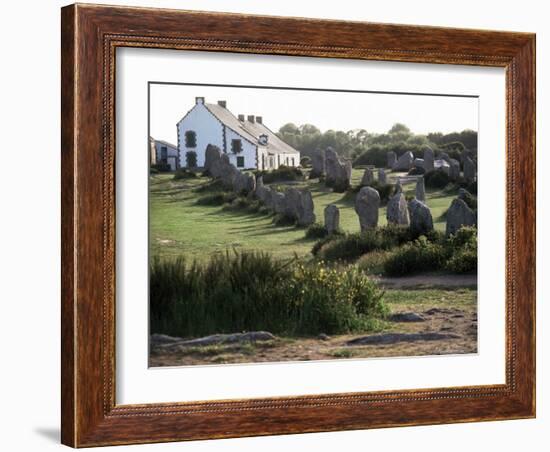 Lines of Menec, Carnac, Brittany, France-Adam Woolfitt-Framed Photographic Print