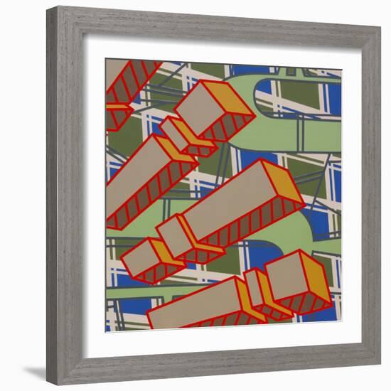 Lines Project 78-Eric Carbrey-Framed Giclee Print