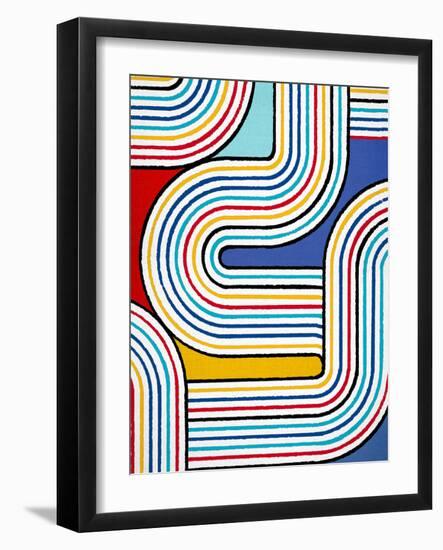 Lines X Lines 10, 2024-Parker Ross-Framed Art Print