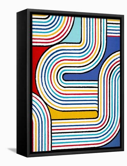 Lines X Lines 10, 2024-Parker Ross-Framed Stretched Canvas