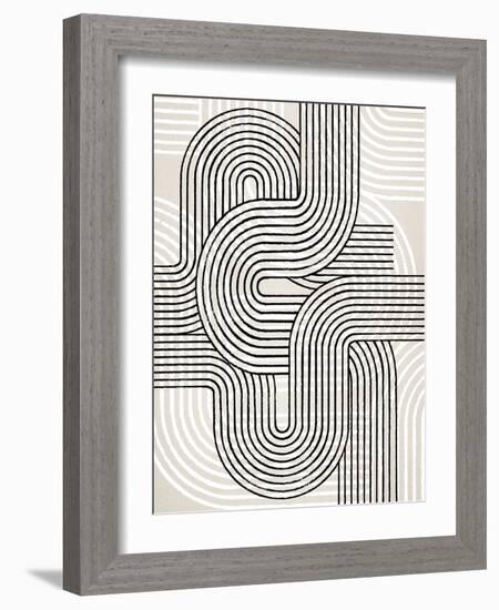 Lines X Lines 13, 2024-Parker Ross-Framed Art Print