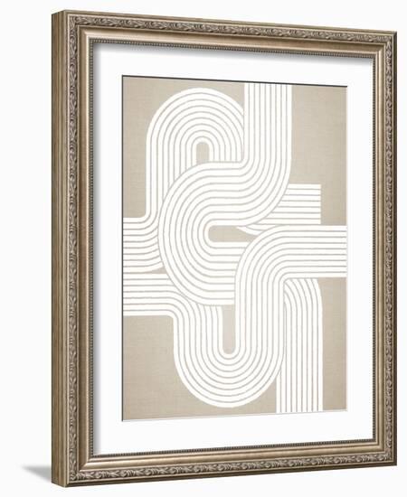 Lines X Lines 14, 2024-Parker Ross-Framed Art Print