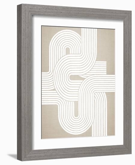 Lines X Lines 14, 2024-Parker Ross-Framed Art Print