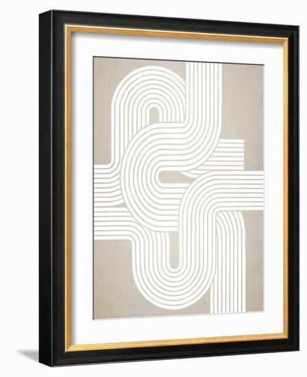 Lines X Lines 14, 2024-Parker Ross-Framed Art Print