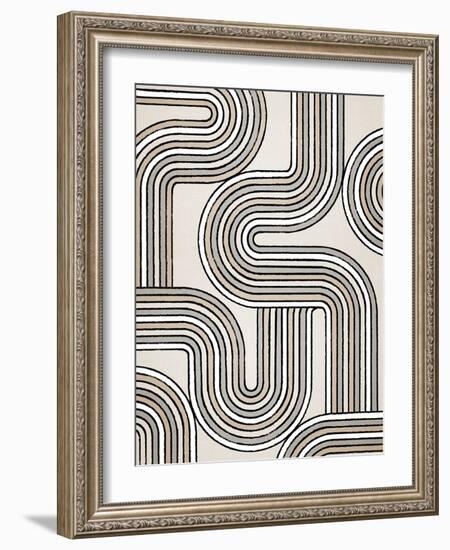 Lines X Lines 3, 2024-Parker Ross-Framed Art Print