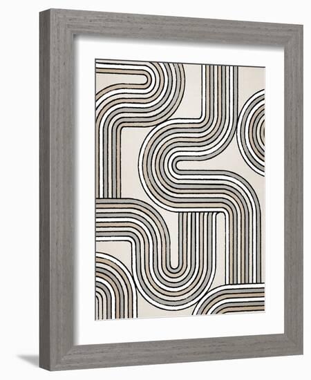 Lines X Lines 3, 2024-Parker Ross-Framed Art Print