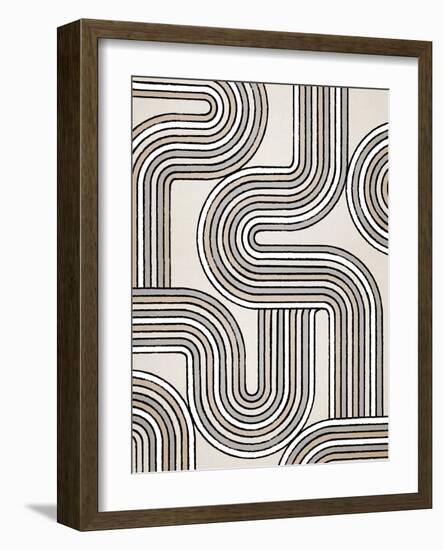 Lines X Lines 3, 2024-Parker Ross-Framed Art Print