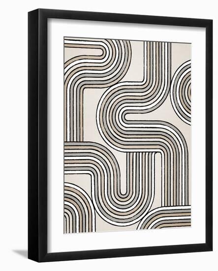 Lines X Lines 3, 2024-Parker Ross-Framed Art Print