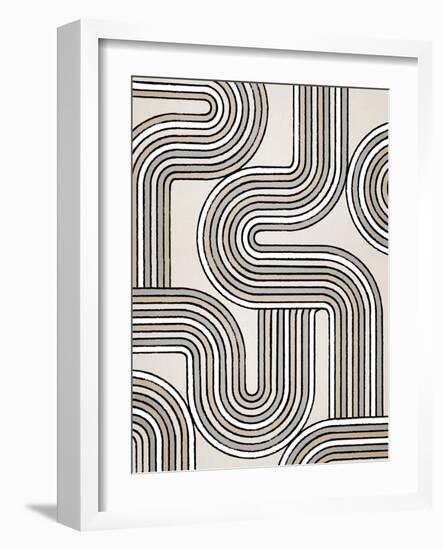 Lines X Lines 3, 2024-Parker Ross-Framed Art Print
