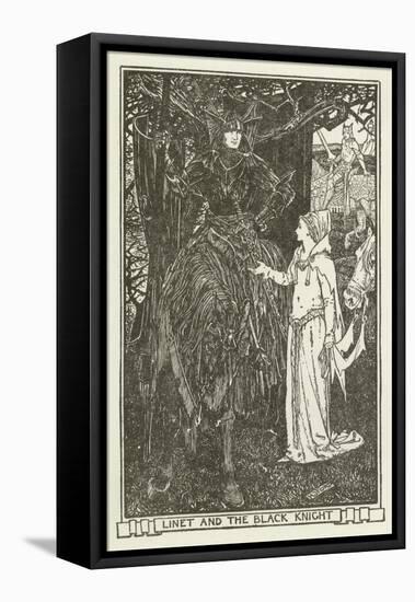 Linet and the Black Knight-Henry Justice Ford-Framed Premier Image Canvas