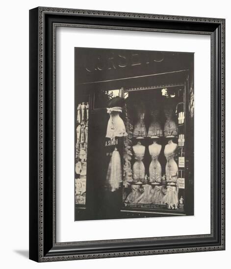 Lingerie Shop, Boulevard de Strasbourg Paris, 1912-Eugene Atget-Framed Art Print