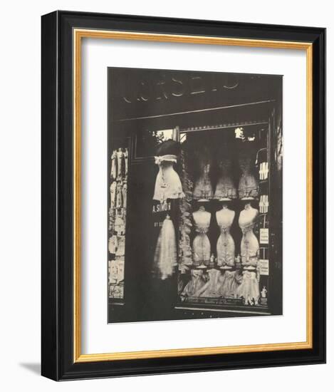 Lingerie Shop, Boulevard de Strasbourg Paris, 1912-Eugene Atget-Framed Art Print